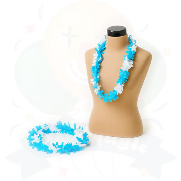 COLLAR HAWAIANO ALBICELESTE