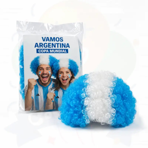 PELUCA AFRO ALBICELESTE