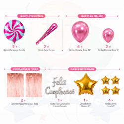 Combo Candy Party Girl | COTIMAGIC - Tu tienda de cotillón