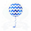 GLOBO ZIGZAG - AZUL
