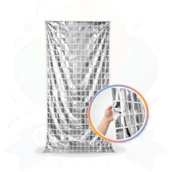 CORTINA METALIZADA SHIMMER - PLATEADA