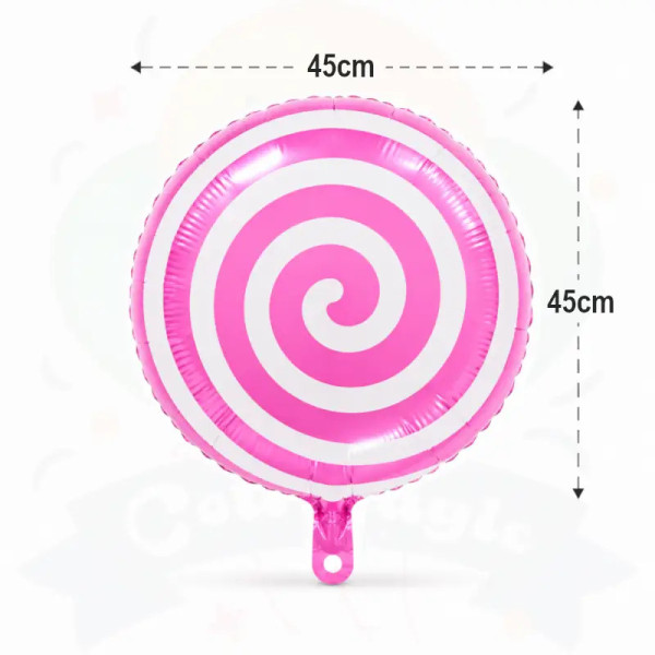 GLOBO METALIZADO LOIPOP - ROSA