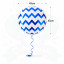 GLOBO ZIGZAG - AZUL