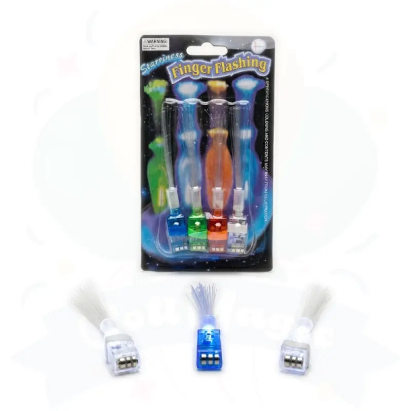 BLISTER ANILLO LED FIBRA OPTICA x4