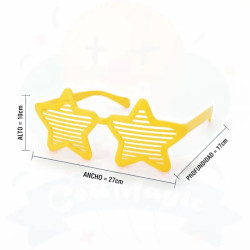 ANTEOJO GIGANTE ESTRELLA - AMARILLO