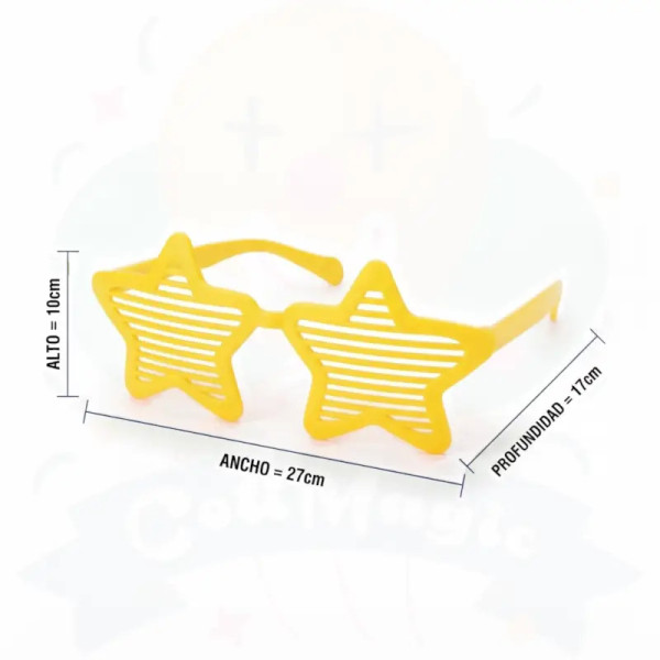 ANTEOJO GIGANTE ESTRELLA - AMARILLO