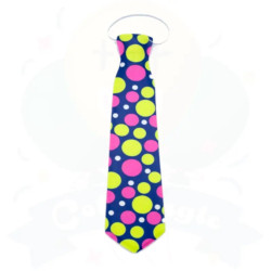 Corbatas Plasticas Fluo Estampadas | COTIMAGIC - Tu tienda de cotillón