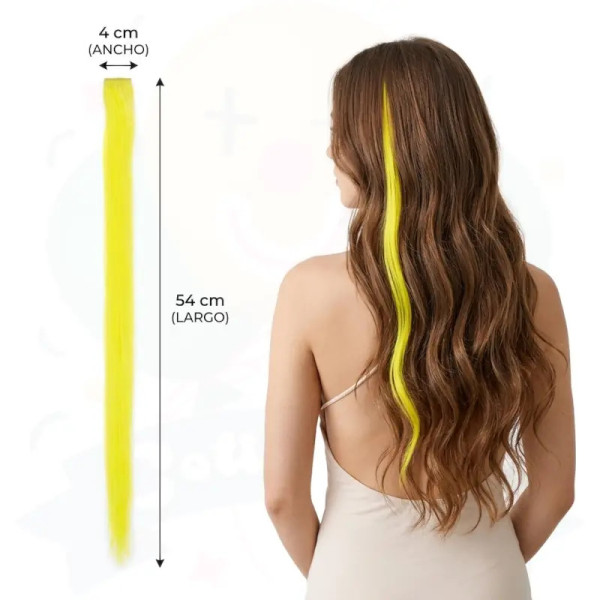 EXTENSIONES PELO FLUOR - AMARILLO