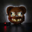 MÁSCARA NEON LED OSO - BLANCO