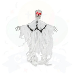 FANTASMA COLGANTE CON SONIDO - BLANCO