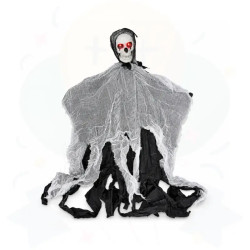 FANTASMA COLGANTE CON SONIDO - BLANCO Y NEGRO