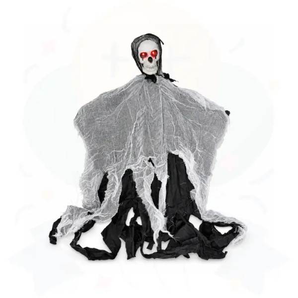 FANTASMA COLGANTE CON SONIDO - BLANCO Y NEGRO