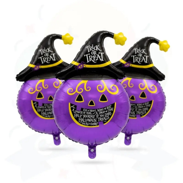 Globos Calabaza Con Sombrero | COTIMAGIC - Tu tienda de cotillón