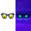 ANTEOJOS OJOS LOCOS FLUOR - AMARILLO