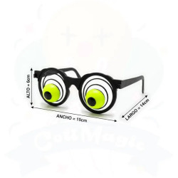 Anteojos Ojos Locos Fluor | COTIMAGIC - Tu tienda de cotillón