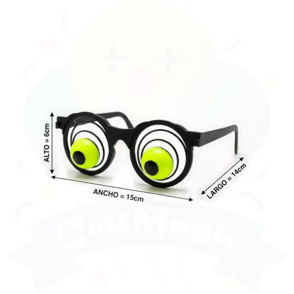 Anteojos Ojos Locos Fluor | COTIMAGIC - Tu tienda de cotillón